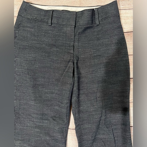 Ann Taylor Loft - Julie trouser flare leg gray size 2 petite - Picture 2 of 6
